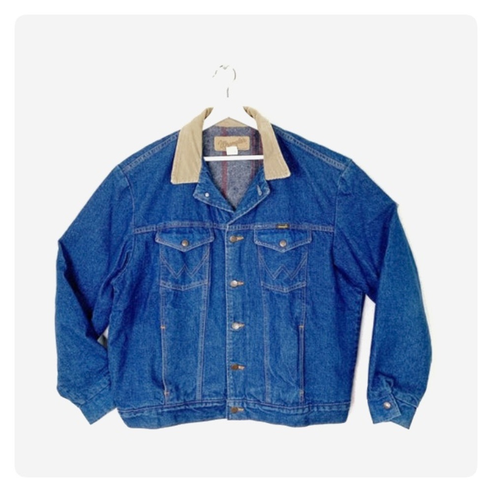 WRANGLER Men's Denim Jacket Size 46 L - XL 76RE